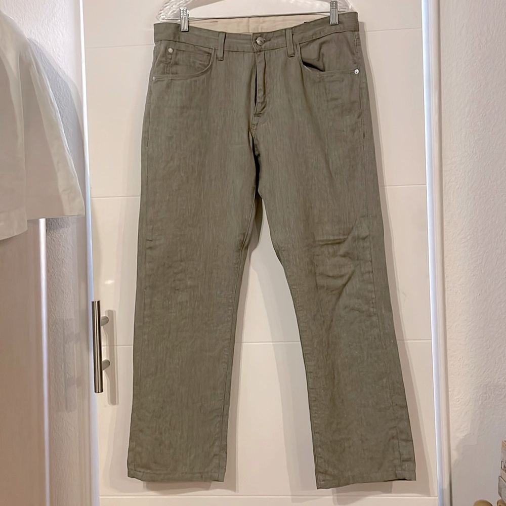 AGAVE DENIM PRAGMATIST Men’s Jeans, Sage Gray/Brown color, size 34/30